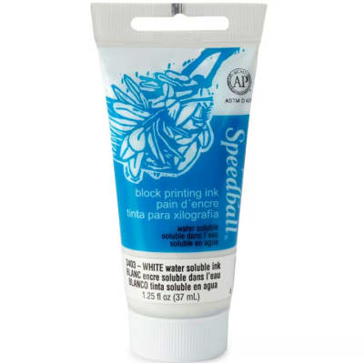 TINTA AL AGUA PARA XILOGRAFÍA 37ML BLANCO SPEEDBALL