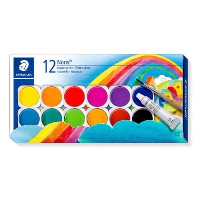 ACUARELA EN PASTILLAS NORIS 888 12 COLORES STAEDTLER