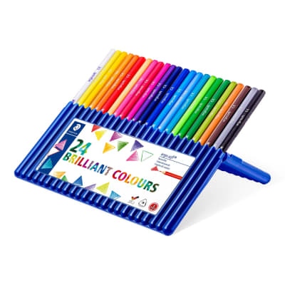 LÁPICES DE COLORES TRIANGULARES ERGOSOFT 24 COLORES STAEDTLER