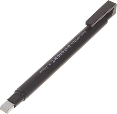 LÁPIZ PORTAGOMAS MONO ZERO RECTANGULAR EH-KUS11 NEGRO TOMBOW
