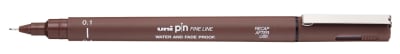 TIRALÍNEAS 0.1MM UNI-PIN SEPIA UNI-BALL