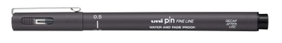 TIRALÍNEAS 0.5MM UNI-PIN GRIS OSCURO UNI-BALL