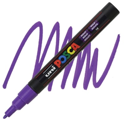 MARCADOR ACRÍLICO PC-3M VIOLETA POSCA