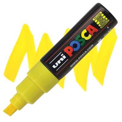 MARCADOR ACRÍLICO PC-8K AMARILLO POSCA
