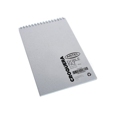 CROQUERA DOBLE FAZ C/ESPIRAL 21X32CM 50HJ ARTEL