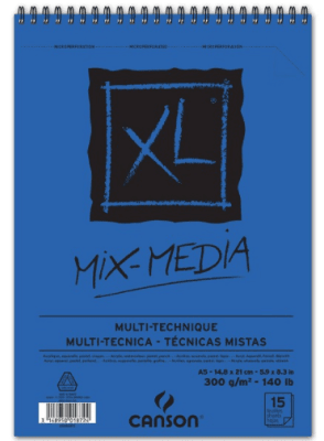 CROQUERA XL MIX MEDIA 300G A5 15HJ CANSON