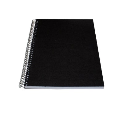 CUADERNO BOND TAPA NEGRA 1/2 OFICIO 100 HOJAS