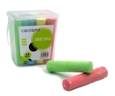 TIZA JUMBO 12 COLORES