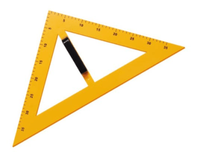 ESCUADRA PLÁSTICA GRANDE 45° 40CM NEOLITE