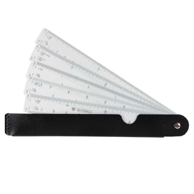 ESCALÍMETRO ABANICO 15CM 19 ESCALAS