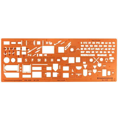 PLANTILLA DE OBRAS DE DRENAJE ESCALA 1:50