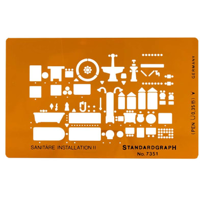 PLANTILLA INSTALACIÓN SANITARIA STANDARDGRAPH 7351