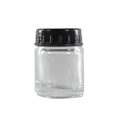 FRASCO DE VIDRIO CON TAPA ROSCA DE 20ML PARA AEROGRAFO