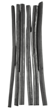 CARBONCILLO VEGETAL 6-8 MM 6 BARRAS