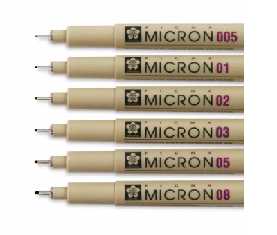 MARCADOR MICROPERM SAKURA 0.1MM NEGRO PERMANENTE