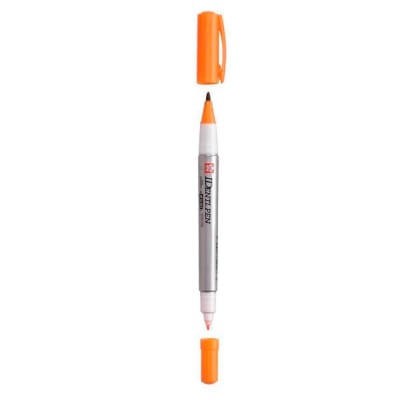 MARCADOR PERMANENTE DOBLE PUNTA IDENTIPEN NARANJA SAKURA