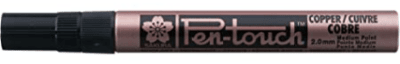 SAKURA MARCADOR PERMANENTE PEN TOUCH MEDIANO 2.0 MM COBRE