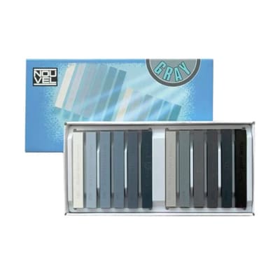 PASTEL SECO NOUVEL CARRE SET 12 BARRAS DE TONALIDADES GRISES