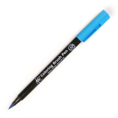MARCADOR ACUARELABLE SAKURA KOI COLORING BRUSH AZUL AGUA