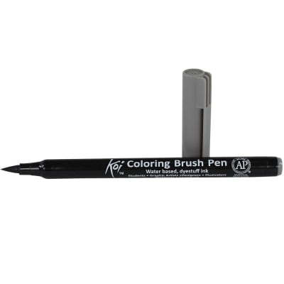 MARCADOR ACUARELABLE SAKURA KOI COLORING BRUSH GRIS FRIO OSCURO