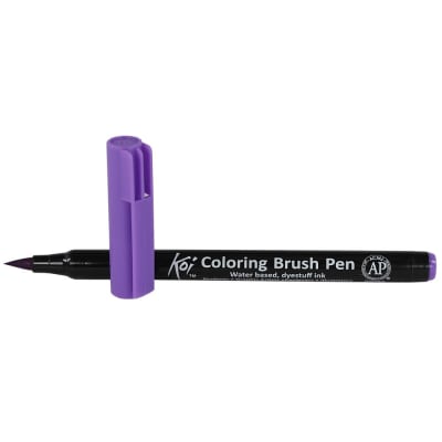 MARCADOR ACUARELABLE SAKURA KOI COLORING BRUSH MORADO CLARO