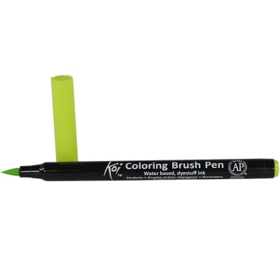 MARCADOR ACUARELABLE SAKURA KOI COLORING BRUSH VERDE FRESCO
