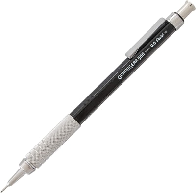 PORTAMINAS 0.5MM GRAPHGEAR 500 NEGRO PENTEL