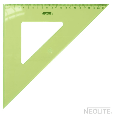 ESCUADRA BISELADA 45° 30CM NEOLITE