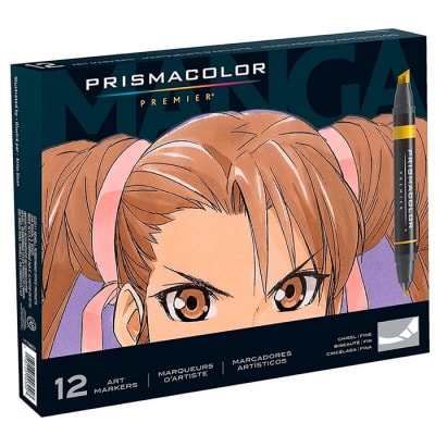 MARCADOR PRISMACOLOR PREMIER 12 ART MARKERS ILLUSTRATION MANGA