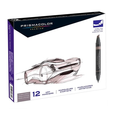 SET ROTULADORES DOBLE PUNTA PREMIER WARM GREY (12UN) PRISMACOLOR