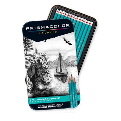 SET LÁPICES GRAFITO TURQUOISE MEDIUM (12UN) PRISMACOLOR