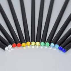 LÁPIZ NEGRO CON CRISTAL SWAROVSKI COLORES