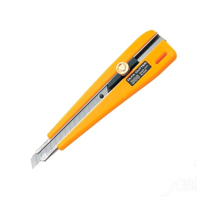 CUCHILLO CARTONERO 9MM 300 C/ SEGURO MANUAL OLFA