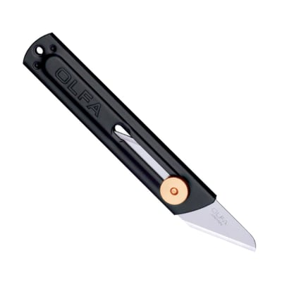 CUCHILLO 18MM CK-1 ACERO INOXIDABLE C/ SEGURO MANUAL OLFA