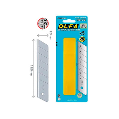 REPUESTO PARA CUCHILLO HB-5B  25MM (5UN)