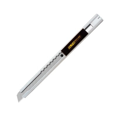 CUCHILLO CARTONERO 9MM SVR-1 ACERO INOXIDABLE C/ SEGURO AUTOMÁTICO OLFA