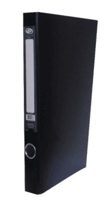 ARCHIVADOR PLÁSTICO OFICIO 2 AROS NEGRO ADIX