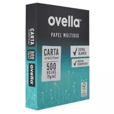 RESMA PAPEL 75G CARTA 500HJ OVELLA