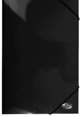ADIX CARPETA CARTÓN C/ ELÁSTICO OFICIO NEGRO ADIX