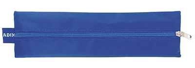 ESTUCHE ESCOLAR UN CIERRE AZUL ADIX
