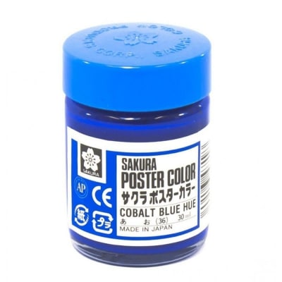 TEMPERA SAKURA PROFESIONAL POSTER COLOR 30 ML AZUL COBALTO