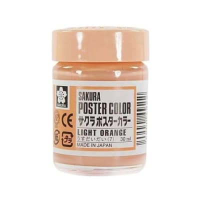 TEMPERA SAKURA PROFESIONAL POSTER COLOR 30 ML NARANJA PALIDO
