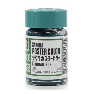 TEMPERA SAKURA PROFESIONAL POSTER COLOR 30 ML VIRIDIAN