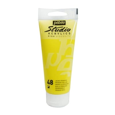 ACRÍLICO 100ML AMARILLO PRIMARIO OPACO (48) PEBEO