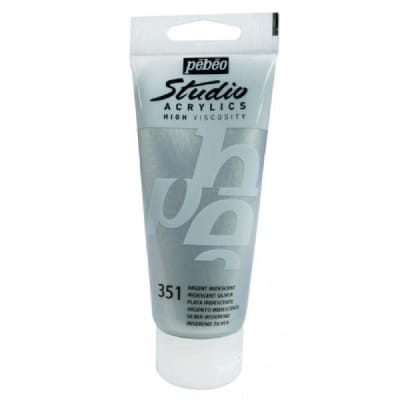 ACRÍLICO 100ML PLATA IRIDISCENTE (351) PEBEO