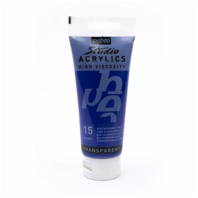ACRÍLICO 100ML AZUL ULTRAMAR OSCURO (15) PEBEO