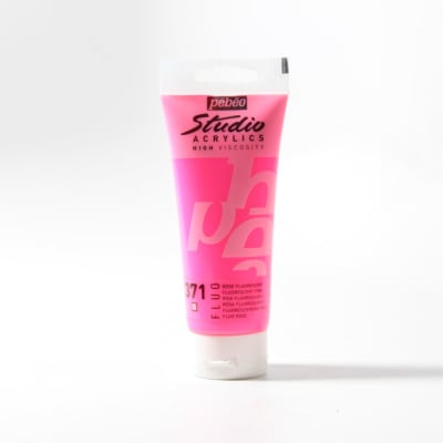 ACRÍLICO 100ML ROSA FLUORESCENTE (371) PEBEO