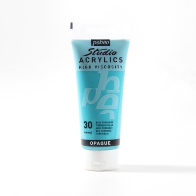ACRÍLICO 100ML AZUL TURQUESA (30) OPACO PEBEO