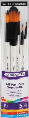 SET 5 PINCELES GRADUATE PAISAJE Y ACUARELA DALER ROWNEY
