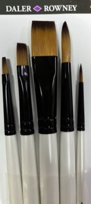 DALER ROWNEY SET 5 PINCELES GRADUATE SINTETICO LH
